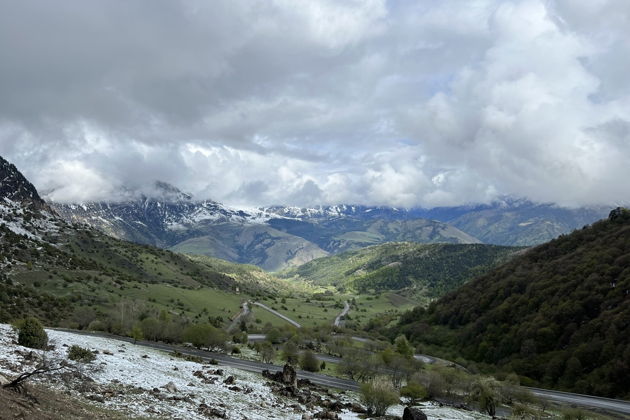Виды Горная Ингушетия: Цей-Лоам, храм Тхаба-Ерды и город Эгикал 