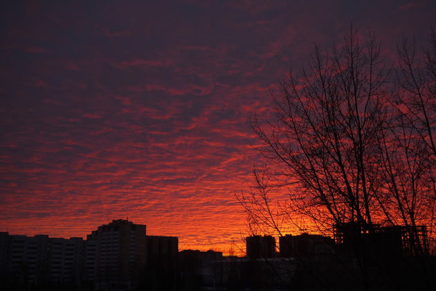 Виды Огни ночной Казани
