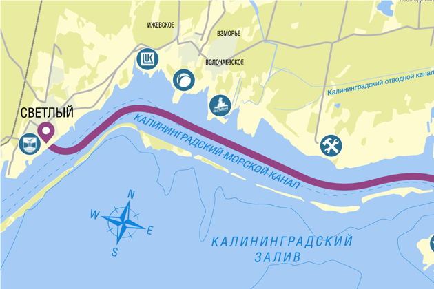 Виды Калининград — Морской канал на теплоходе 