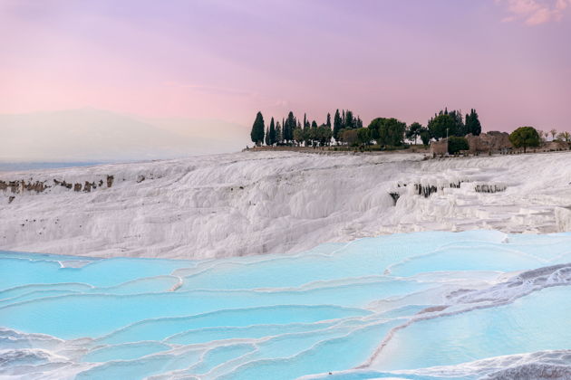 Полёт на гирокоптере над Памуккале