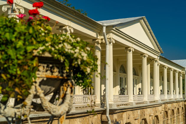 Виды Царское Село: Екатерининский дворец, парк и Феодоровский собор