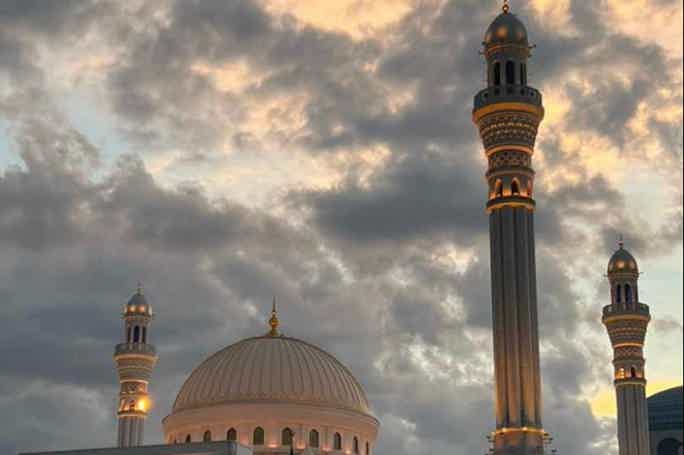 Вечерние мечети Чечни: Грозный, Аргун и Шали.