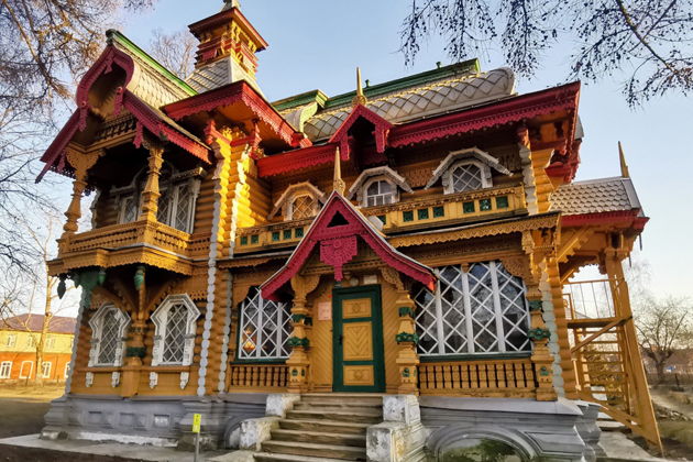 Виды Гороховец на Клязьме. Деревянный модерн.