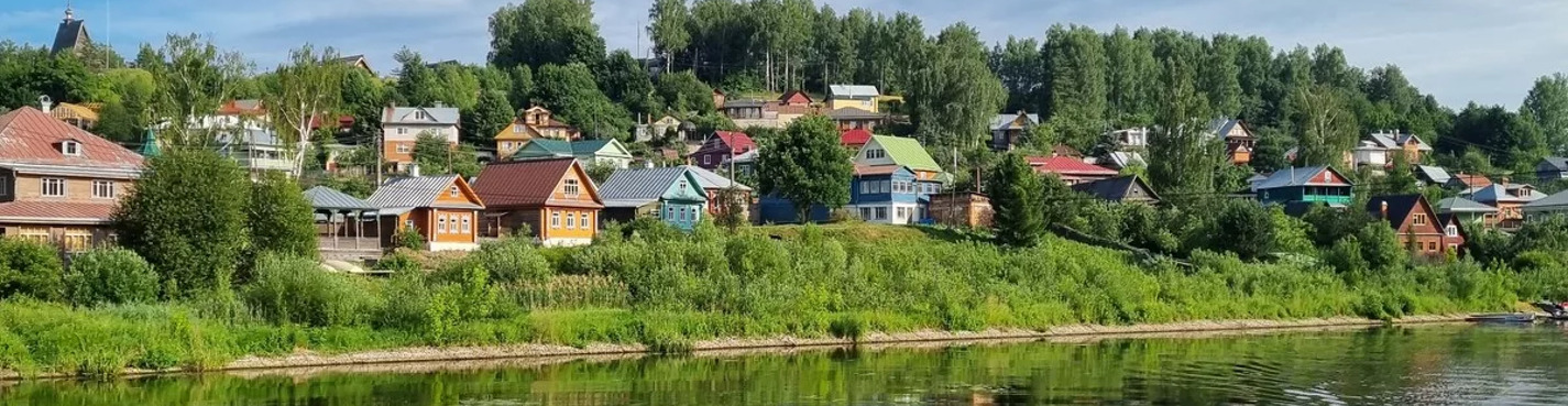 Плёс — променад с видом на Волгу