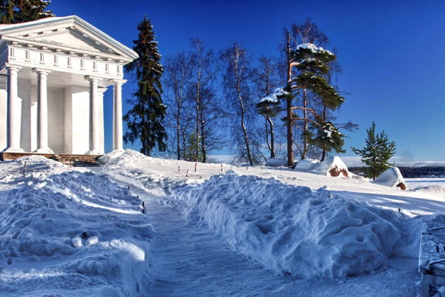 Виды Средневековая сказка в новогоднем Выборге