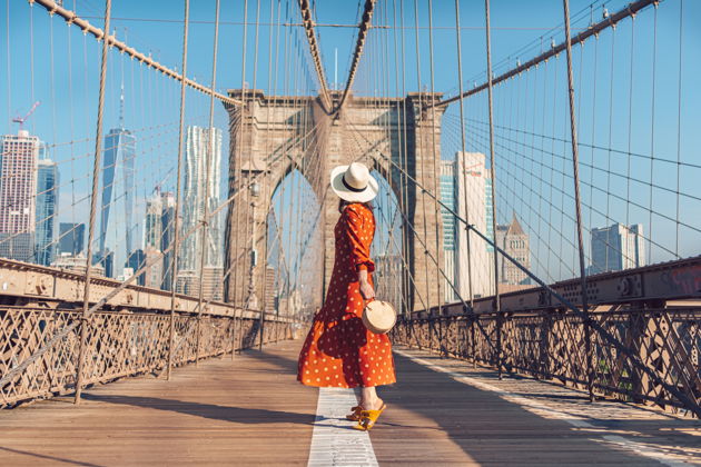 Фотосессия на Бруклинском мосту и в районе DUMBO