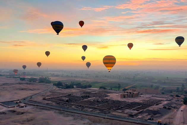 Полет на воздушном шаре в Луксоре