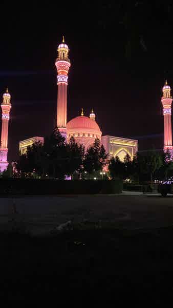 Ночные мечети Чечни и смотровая на Грозный. - фото 1
