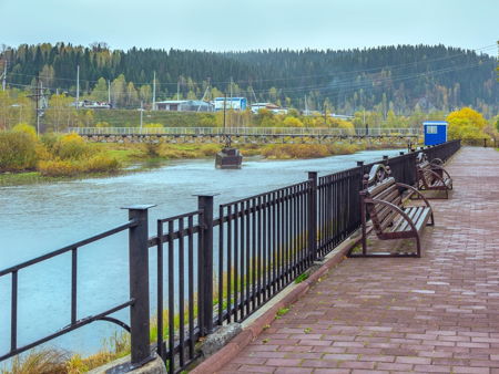 Памятник йети в Таштаголе