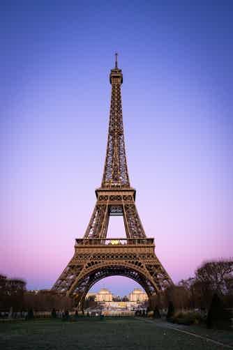 Watch the Eiffel Tower sparkle overhead