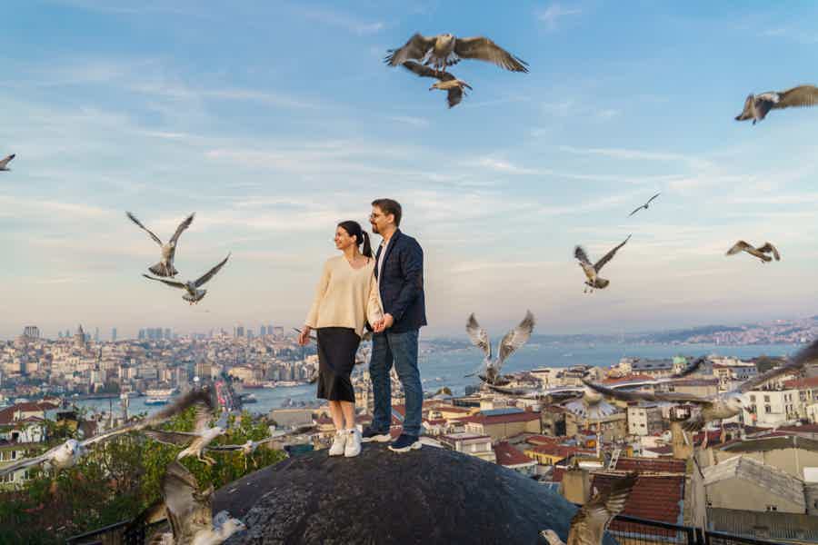 Фотосессия мечты на стамбульской крыше с чайками - фото 3