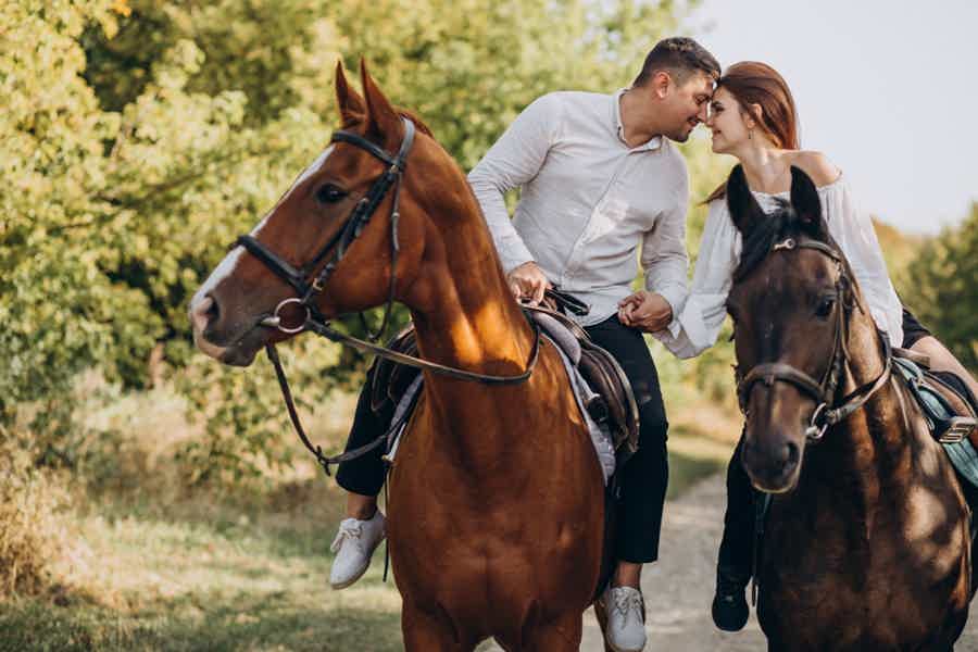 Романтическая прогулка на лошадях для двоих - фото 2
