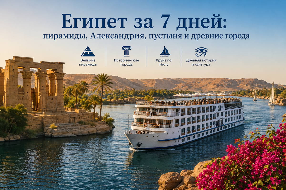 Египет за 7 дней: от пирамид до Асуана