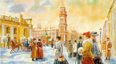 Новогодние забавы царского Петербурга 