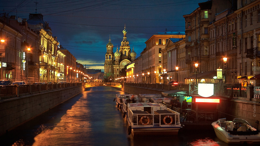 Ночной круиз «Весь Петербург» (каналы и развод мостов) (вс - чт)