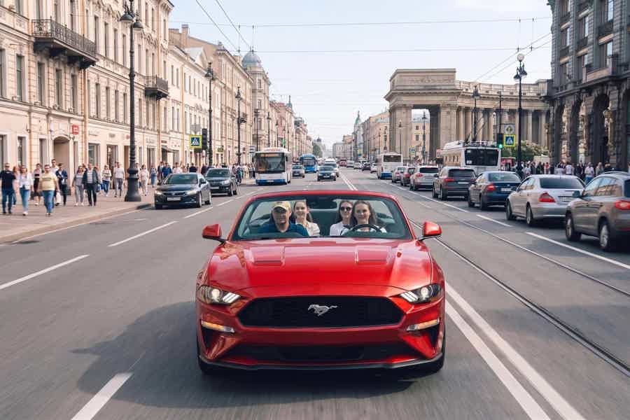 Питер с ветерком: аренда кабриолета Ford Mustang с водителем - фото 4