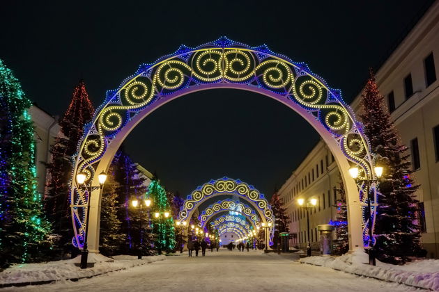 Виды Вечерний новогодний Кремль с легендами и сказками