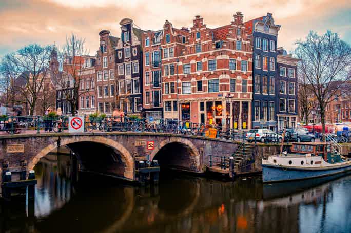 Комбинированый тур по Амстердаму пешком и на лодочке с гидом