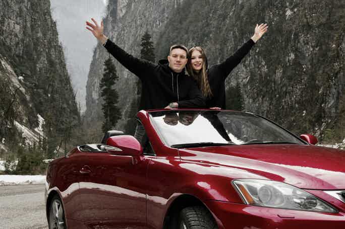 Фототур в Абхазию на кабриолете Lexus