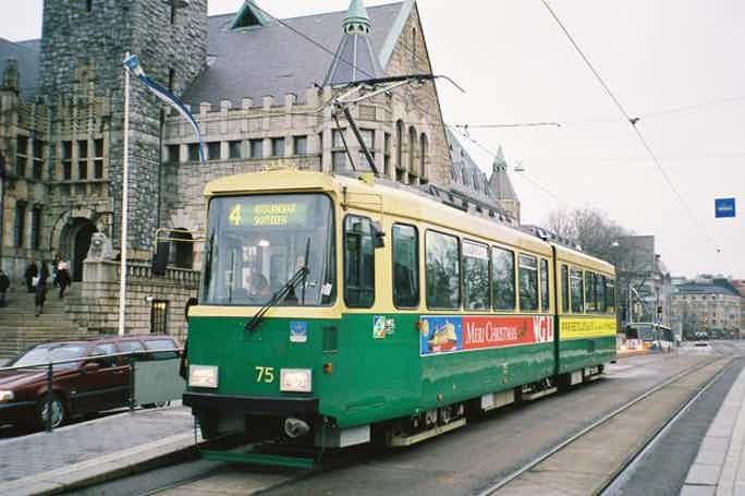 Хельсинки из окна трамвая