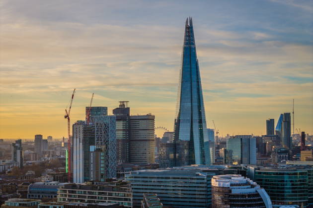 Панорама Лондона с The Shard — самая высокая смотровая площадка