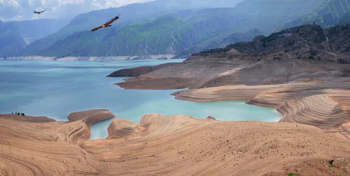 Сулакский Каньон, Чиркейское водохранилище, бархан Сарыкум  - фото 2