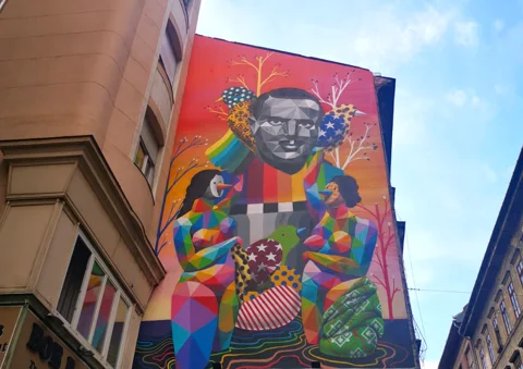 Стрит-арт и новый взгляд на Еврейский квартал Будапешта