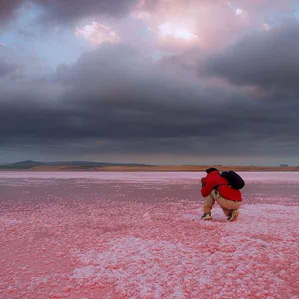 Розовое озеро,Марсианские пейзажи  и село Хыналыг (2200метров за один день) - фото 1
