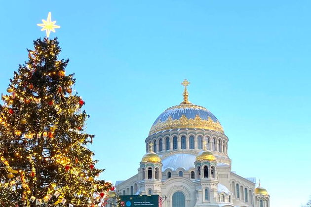 Виды Новогодний Кронштадт и Рождественское световое шоу