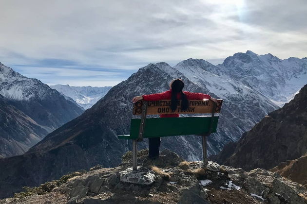 Скамейка счастья в фиагдоне