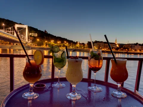 Cocktails at sunset: Ночной круиз по Дунаю с коктейлем
