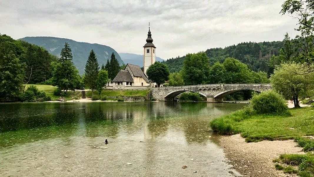 Горные озера Блед и Бохинь, панорама с горы Вогел на 1500 м - фото 4