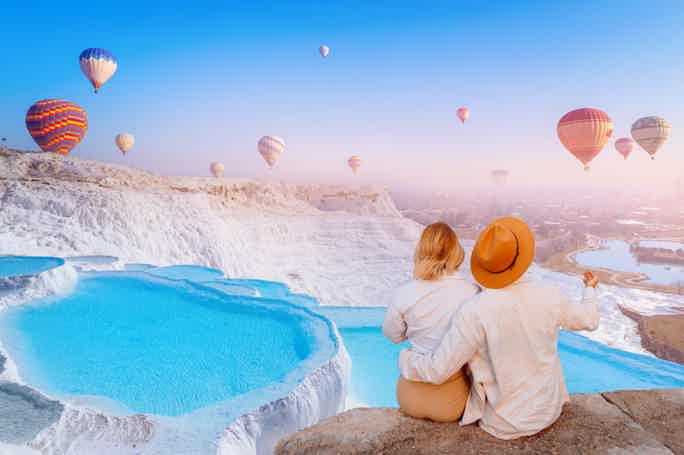 Pamukkale Hot Air Balloon Flight from Antalya