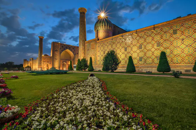 Пешеходная прогулка по вечернему Самарканду — фото 2