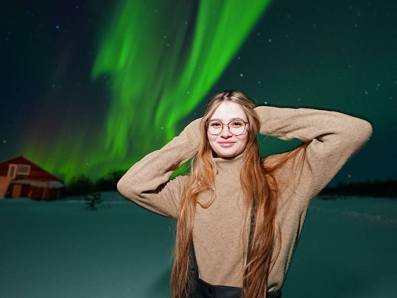 Северное сияние — фото (видео) на профессиональный фотоаппарат