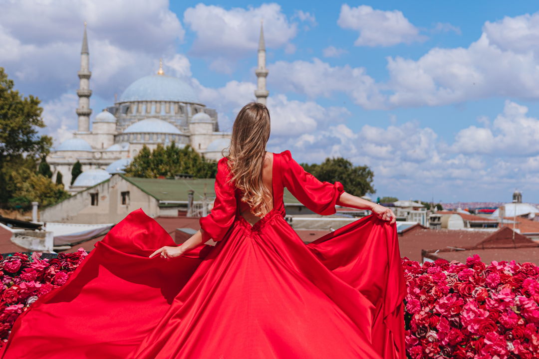 Стамбульская фотосессия на крыше с чайками — фото 5