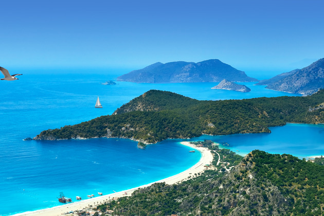Каньон Саклыкент и Голубая лагуна из Мармариса