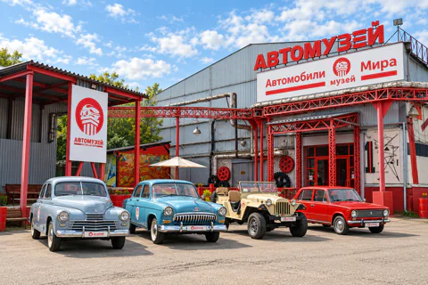 Входной билет в автомузей «Автомобили мира»
