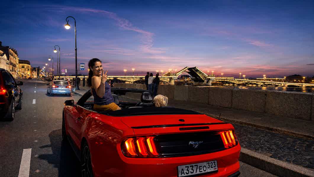 Питер с ветерком: аренда кабриолета Ford Mustang с водителем - фото 6