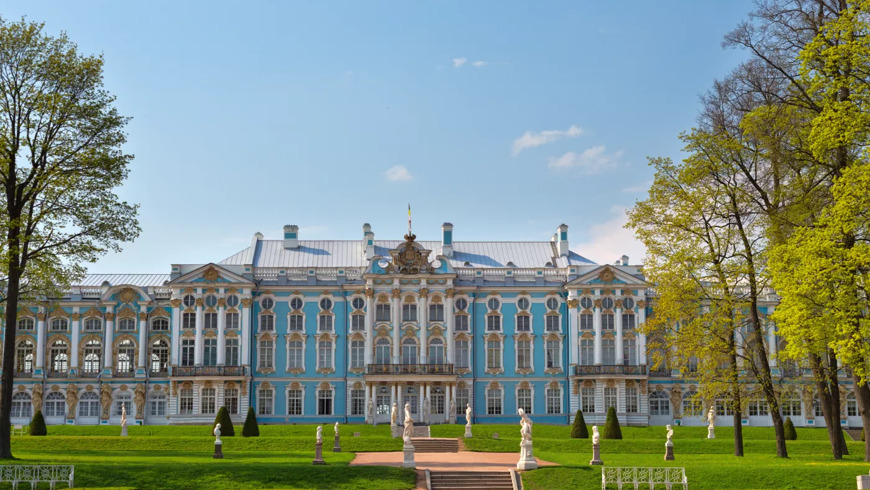 Пушкин (Царское Село): Екатерининский дворец, парк и Янтарная комната