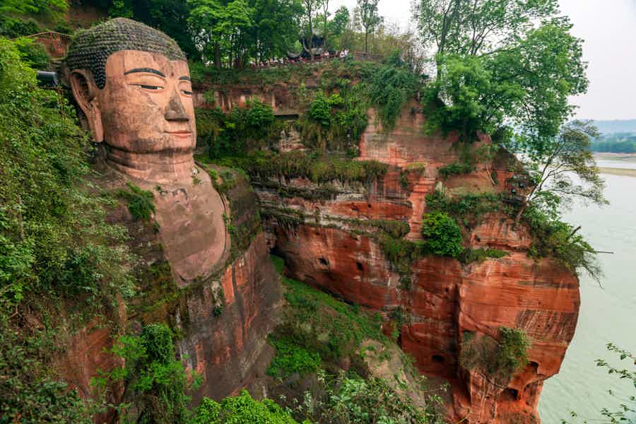 От улыбки до величия: панды и гигантский Будда за один день - фото 6