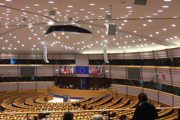 Европарламент и евроквартал Брюсселя