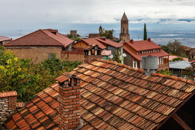 Виды Кахети южный (Сигнахи — монастырь Бодбе)