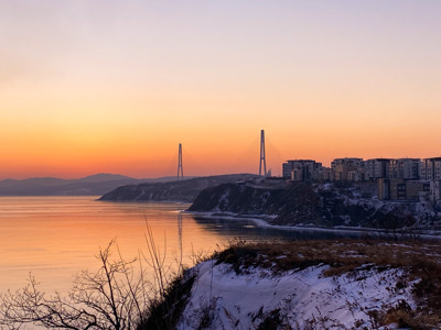 Владивосток, Русский остров и видовая площадка на сопке Бурачка.