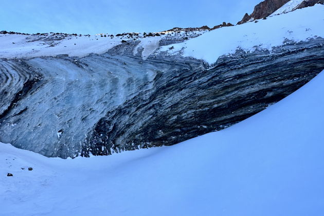 Шымбулак, Ледник Богдановича и Октябрьская пещера