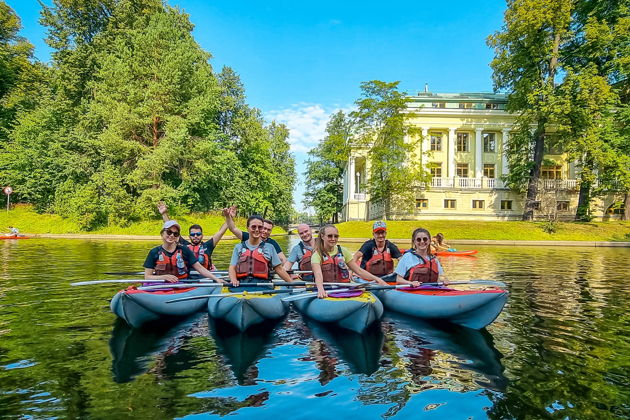 Виды На байдарках и каяках по парковым островам Петербурга