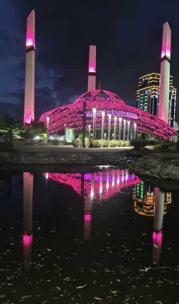 Ночные мечети Чечни и смотровая на Грозный. - фото 5