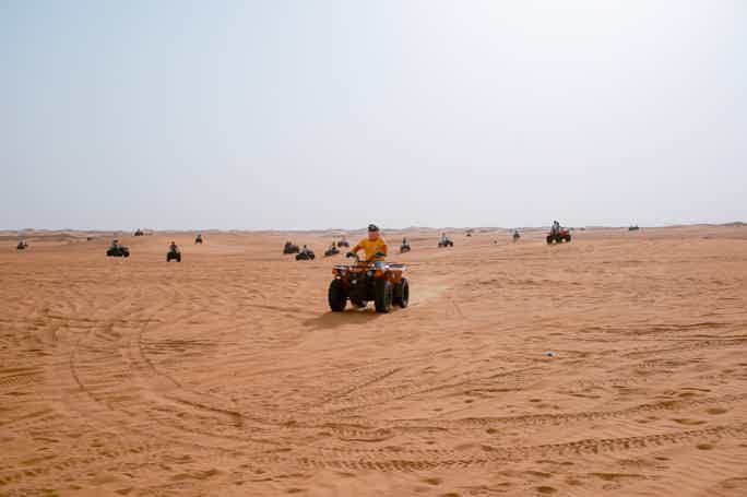 Camel Ride, Quad Bike, Sandboarding & Desert Safari