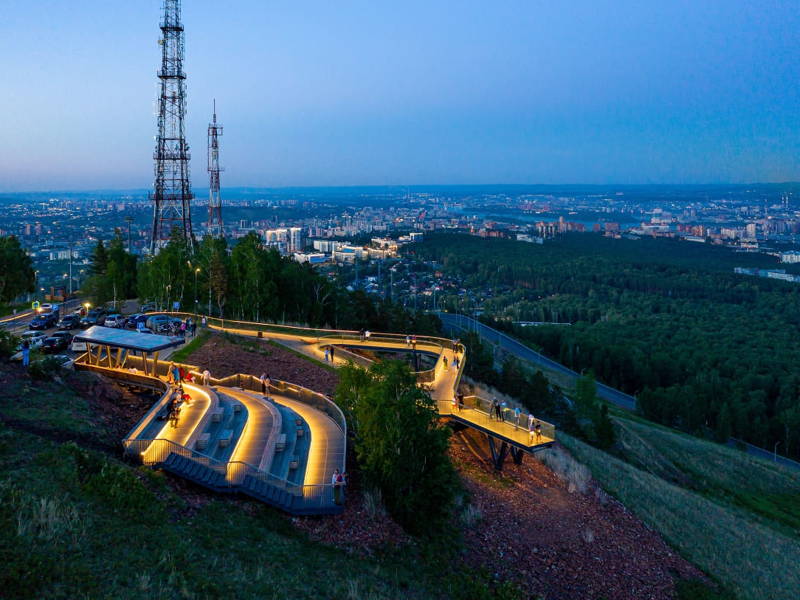Красноярск как на ладони: лучшие смотровые площадки города