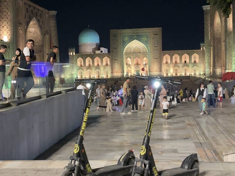 Самарканд после заката на электросамокате